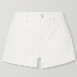 FRAME LE GRAND GARÇON SHORT white denim jean shorts mid rise size 29
